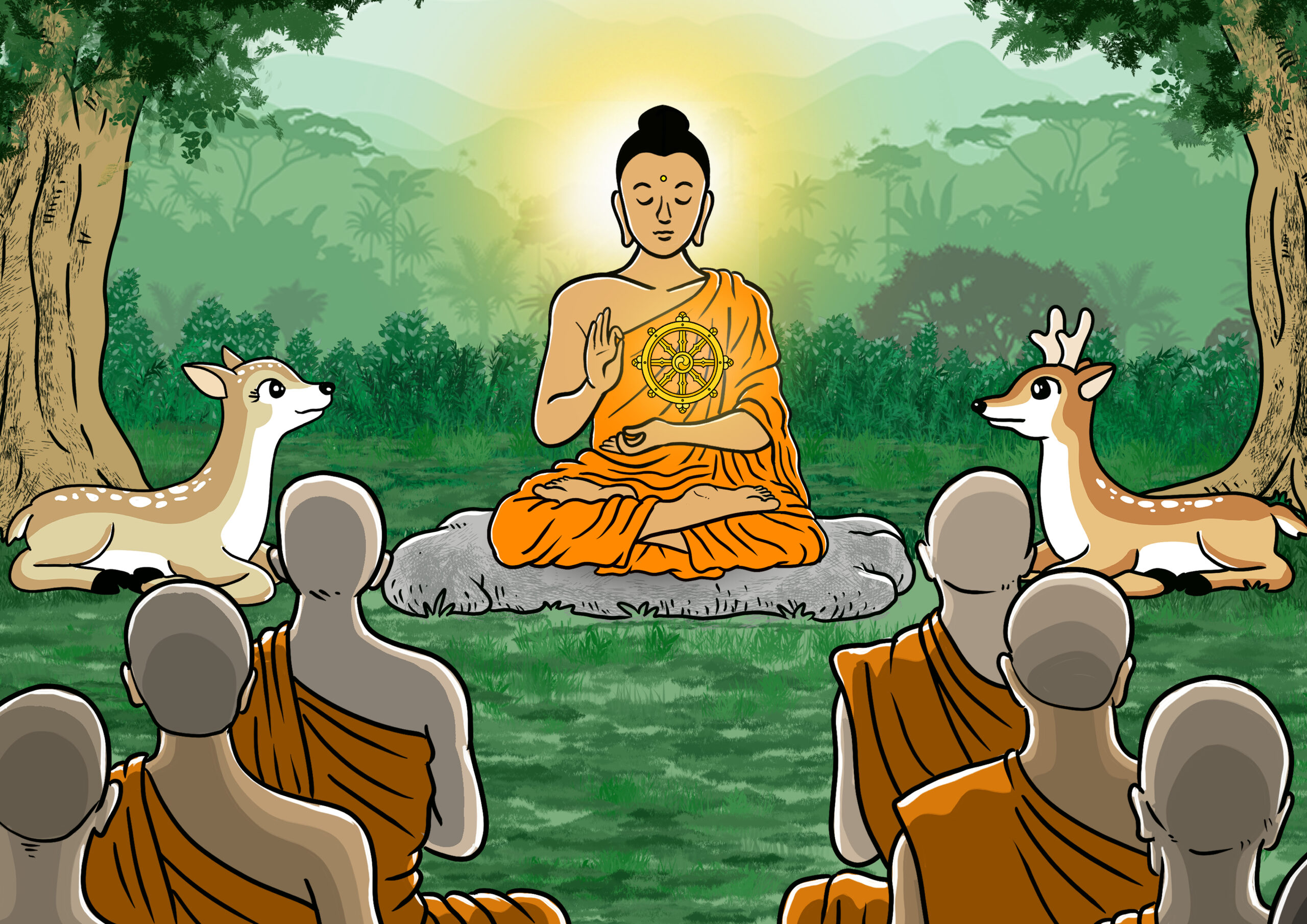 Three Jewels: Buddha, Dharma and Sangha