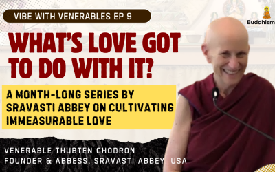Recording of Episode 09 Vibe with Venerables “What’s Love Got To Do With It?” with Venerable Thubten Chodron